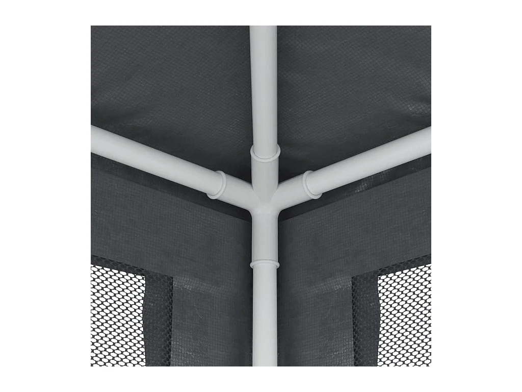 Carpa para fiestas con 6 paredes laterales de malla Antracita 3x6m