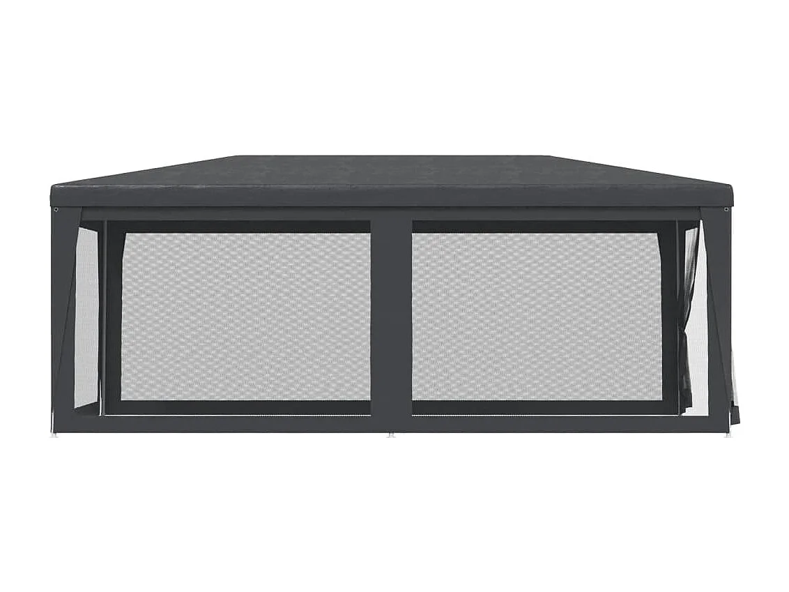 Tenda per feste con 6 pareti laterali in rete antracite 3x6m