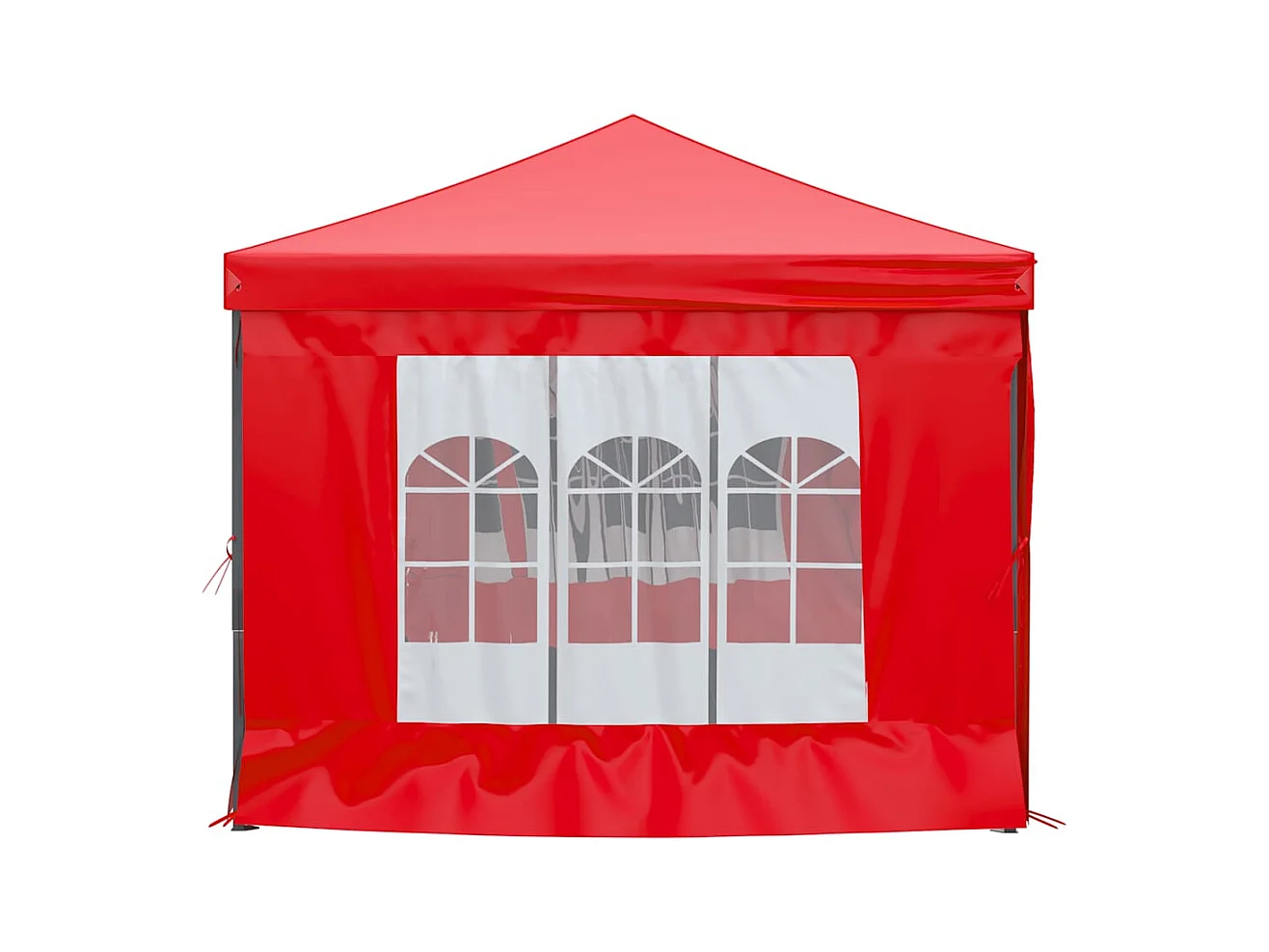 Carpa de recepción plegable con paredes Roja 3x6 m