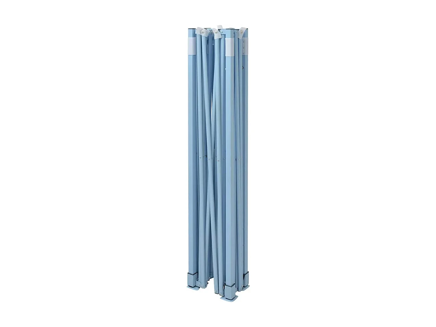 Tenda pieghevole con 4 pareti laterali 3 x 4,5 m Bianco crema