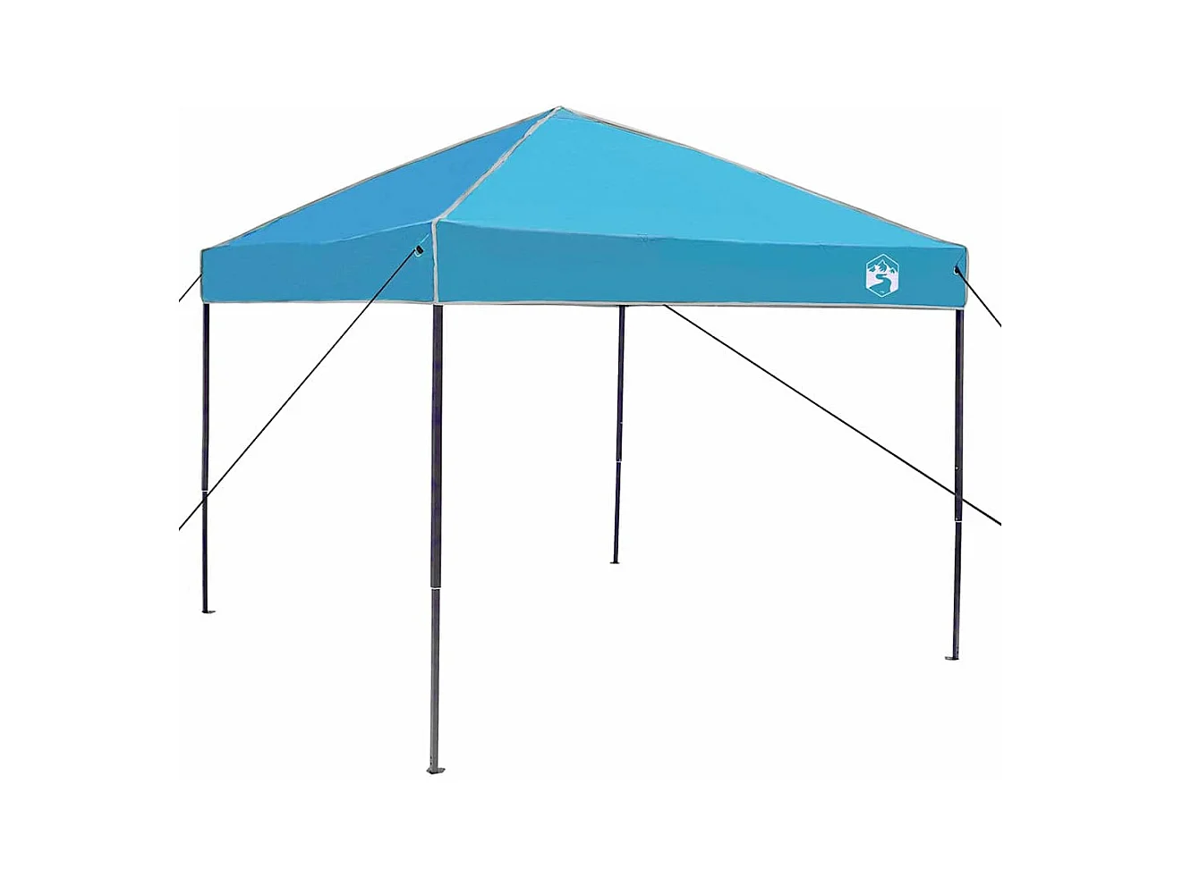 Tente à auvent pop-up Bleu 250 x 250 cm tissu