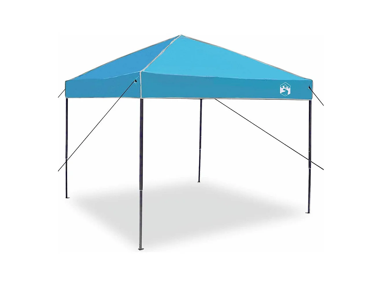 Tente à auvent pop-up Bleu 250 x 250 cm tissu