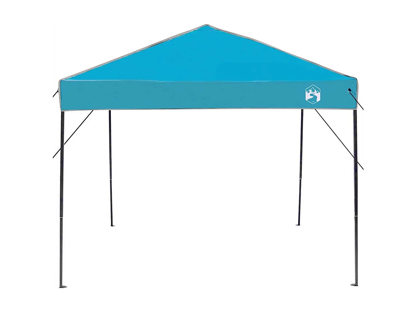 Tente à auvent pop-up Bleu 250 x 250 cm tissu