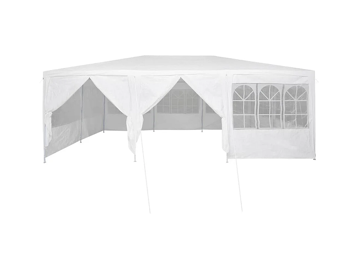 Tente de fête Blanc 600 x 400 x 266 cm Polyester et Acier