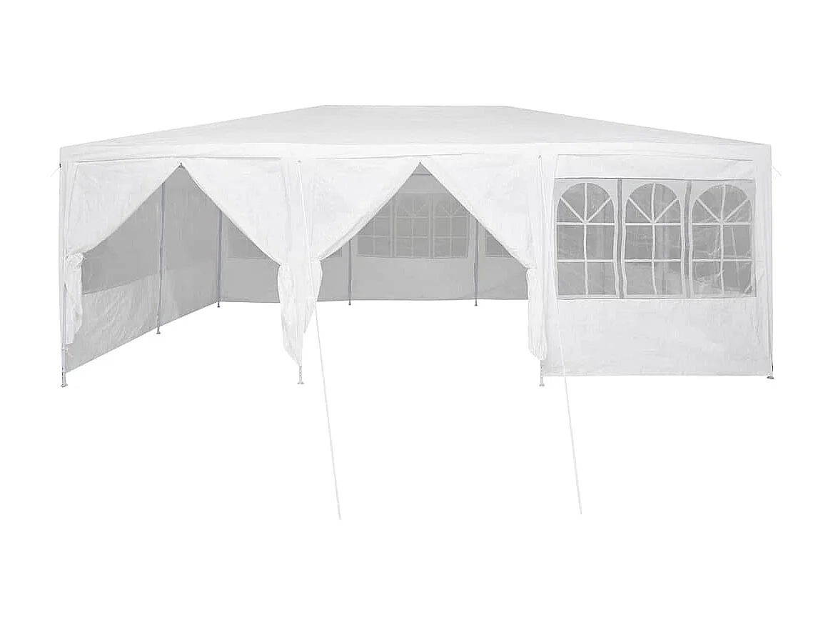 Tente de fête Blanc 600 x 400 x 266 cm Polyester et Acier
