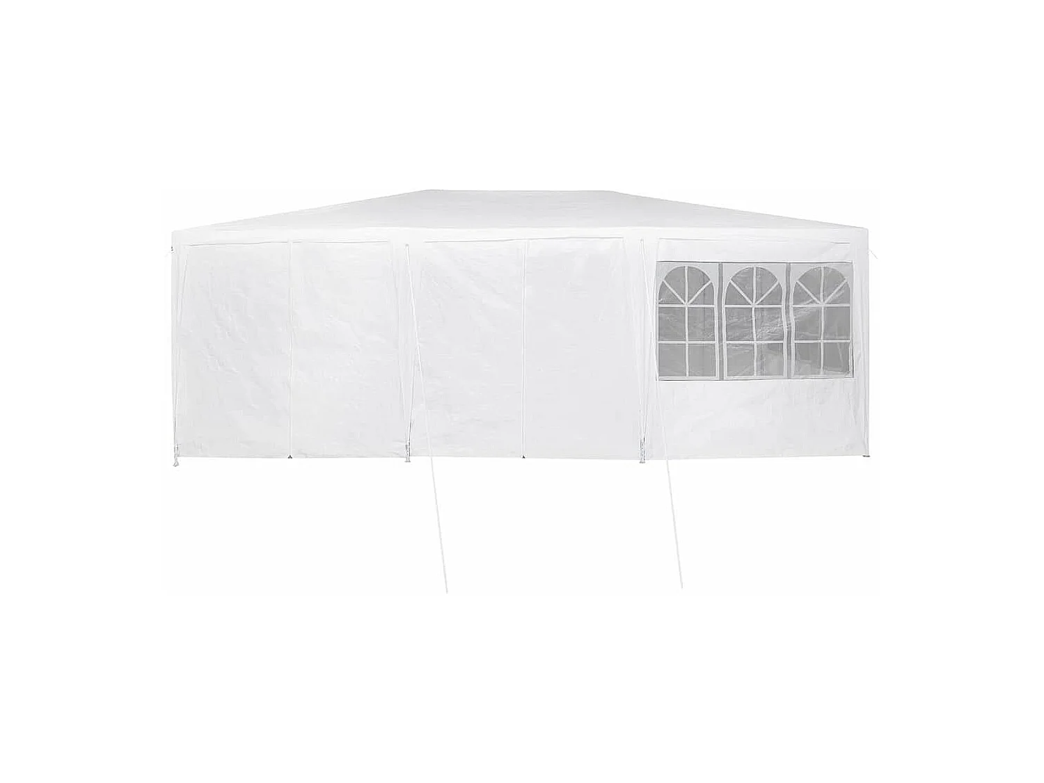 Tente de fête Blanc 600 x 400 x 266 cm Polyester et Acier