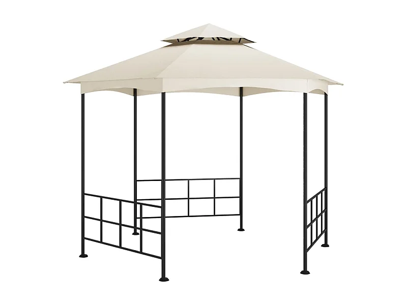 Belvédère avec parois 3,1x2,7 m Crème