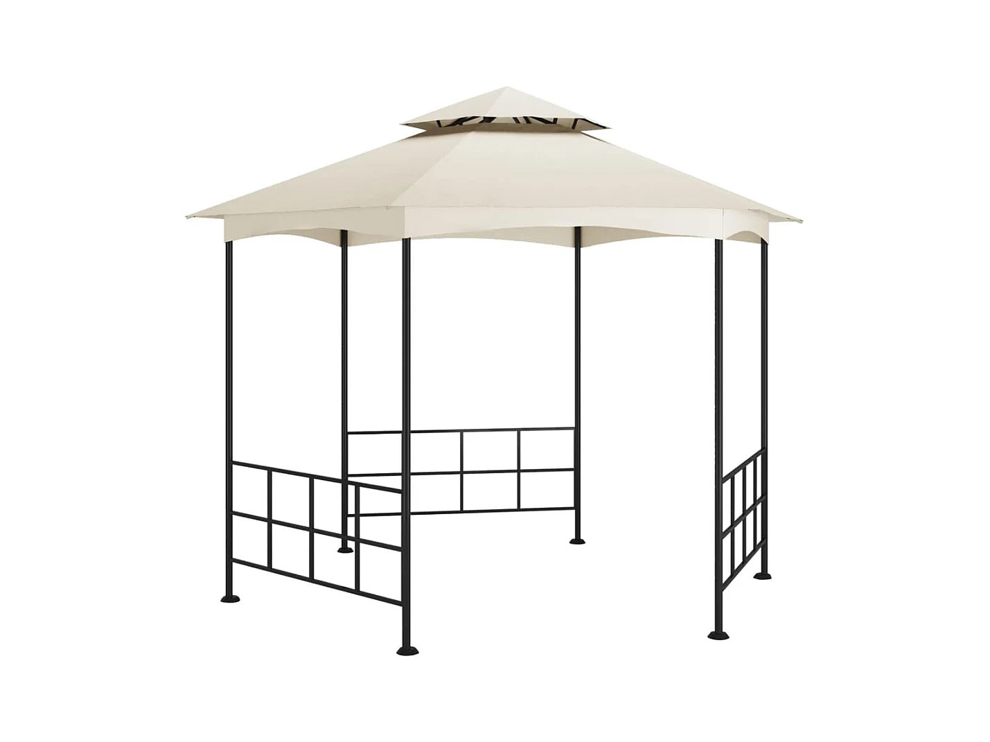 Belvédère avec parois 3,1x2,7 m Crème