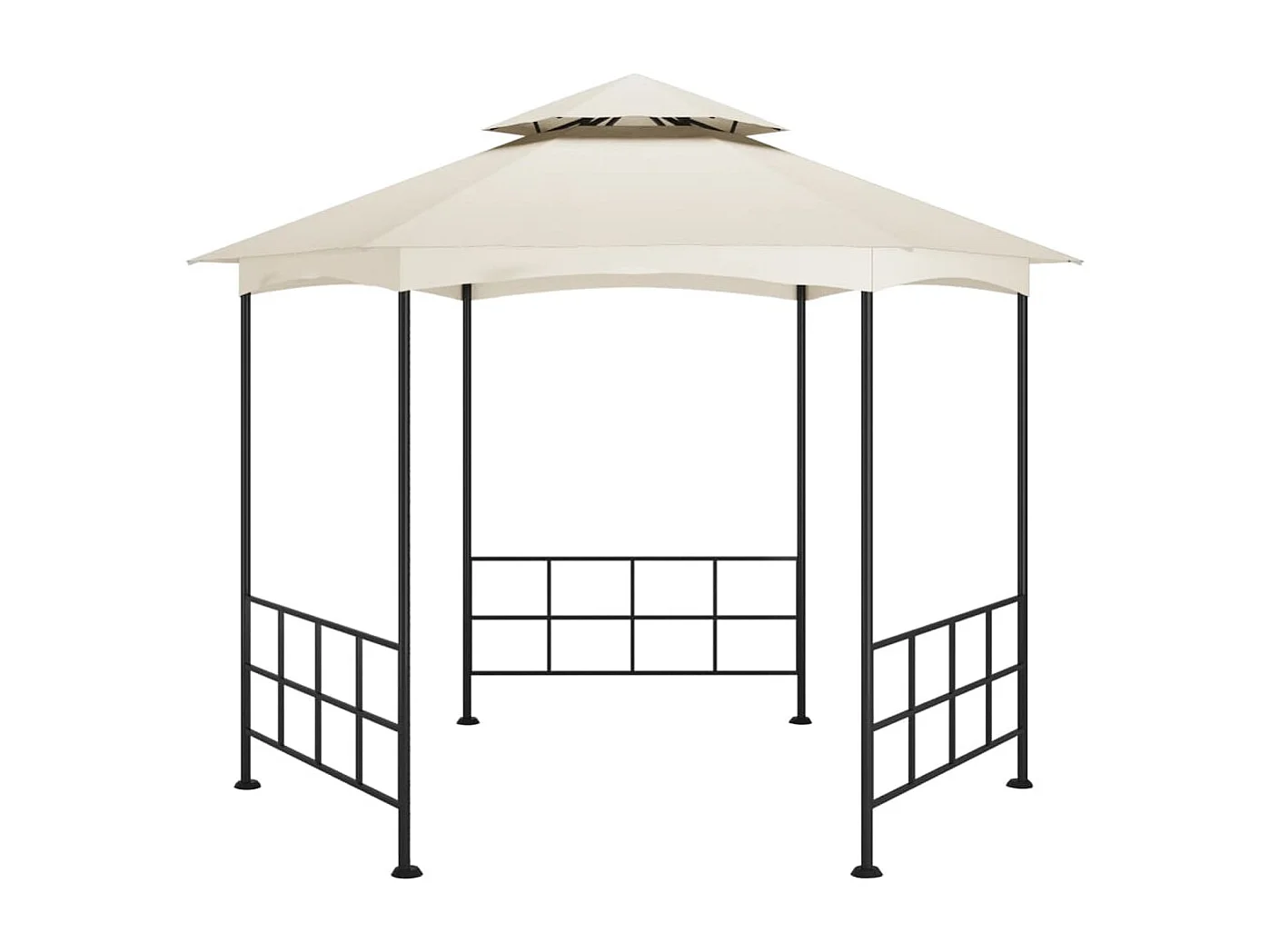 Belvédère avec parois 3,1x2,7 m Crème