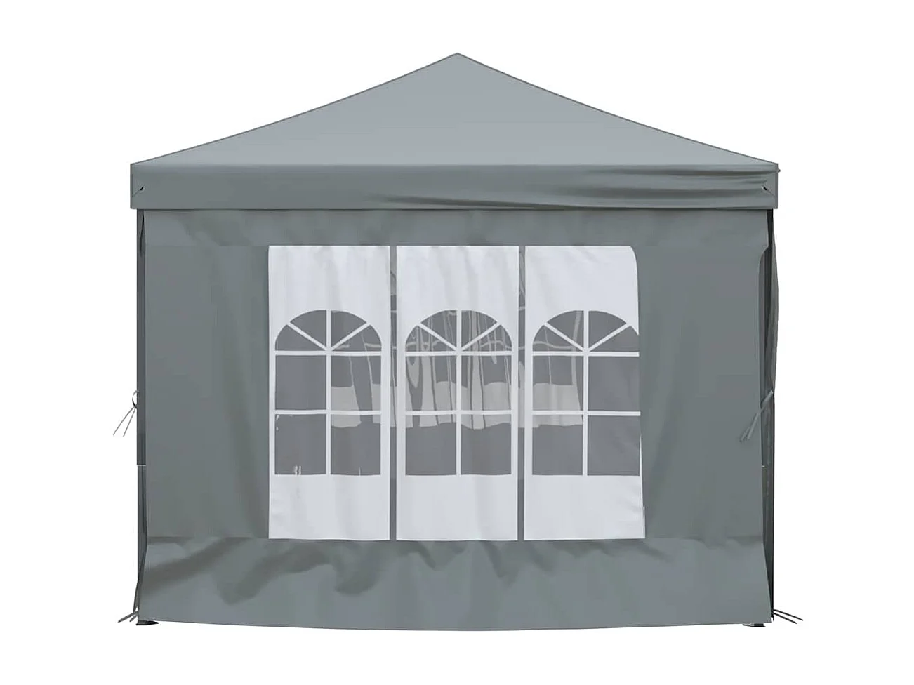 Carpa de recepción plegable con paredes Antracita 3x6 m