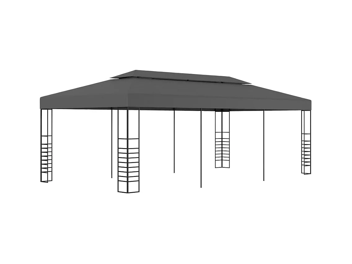 Tuinprieel 3 x 6 m Antraciet