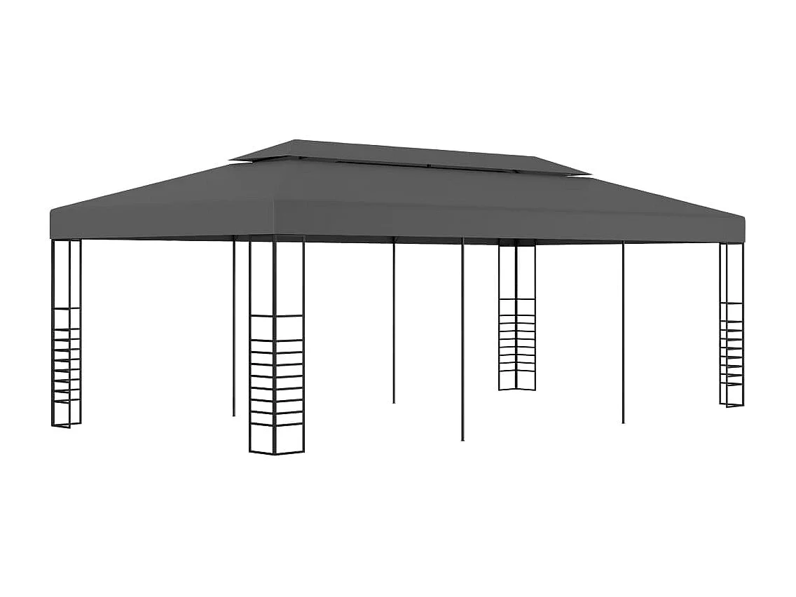 Tonnelle de jardin 3 x 6 m Anthracite