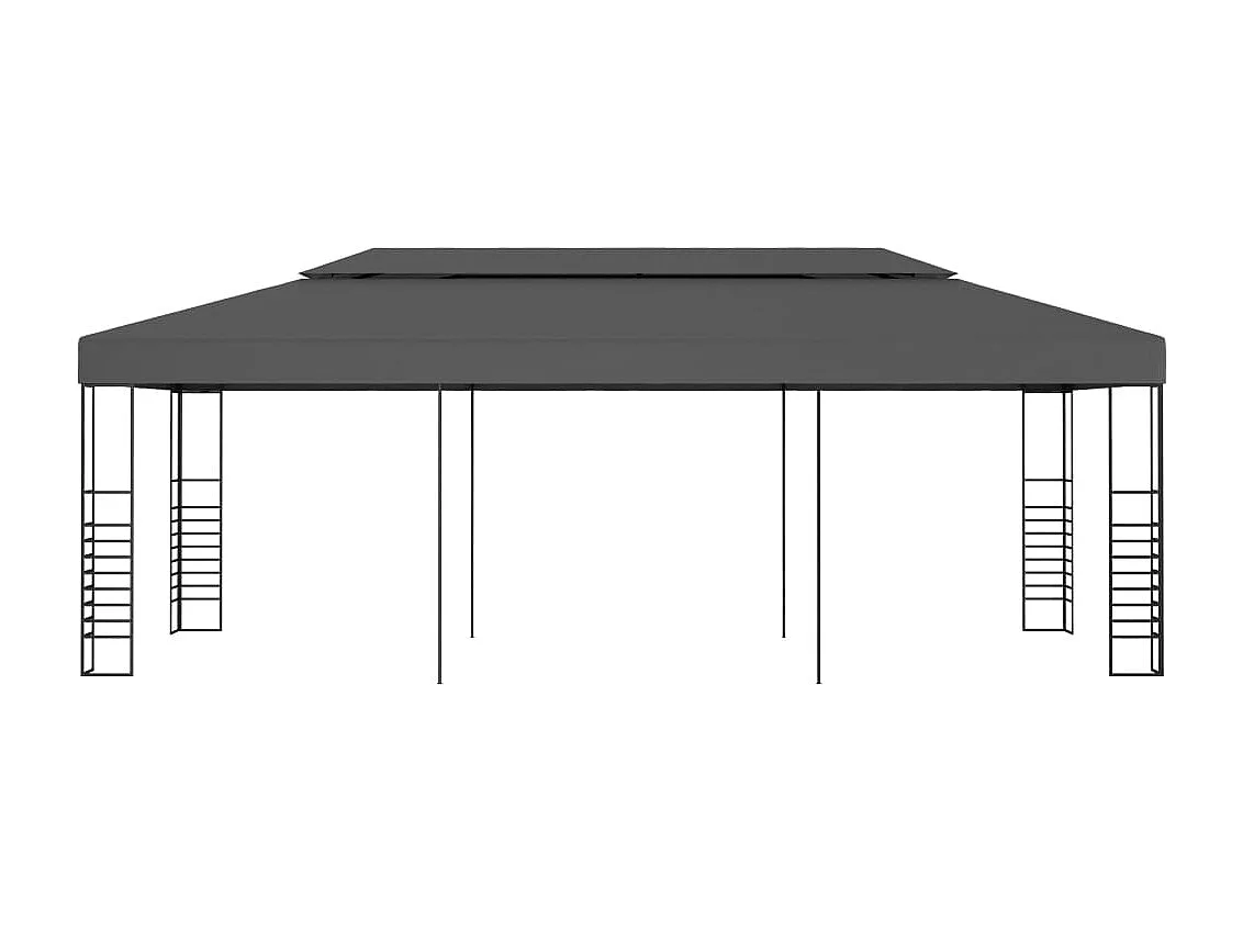 Tonnelle de jardin 3 x 6 m Anthracite