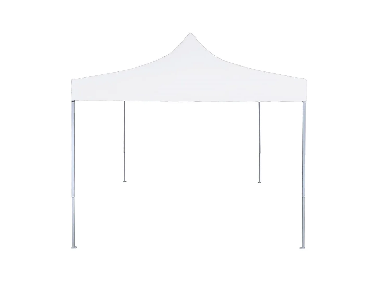 Tenda pieghevole professionale per ricevimenti 2x2 m Acciaio Bianco