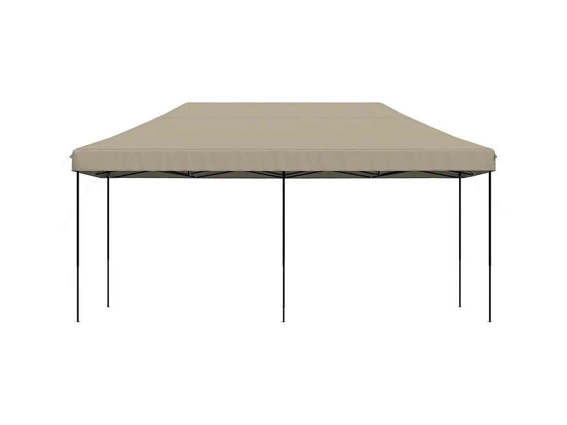 Carpa de recepción plegable retráctil color topo 580x292x315 cm