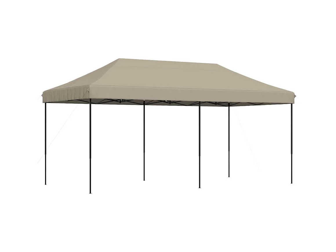 Carpa de recepción plegable retráctil color topo 580x292x315 cm