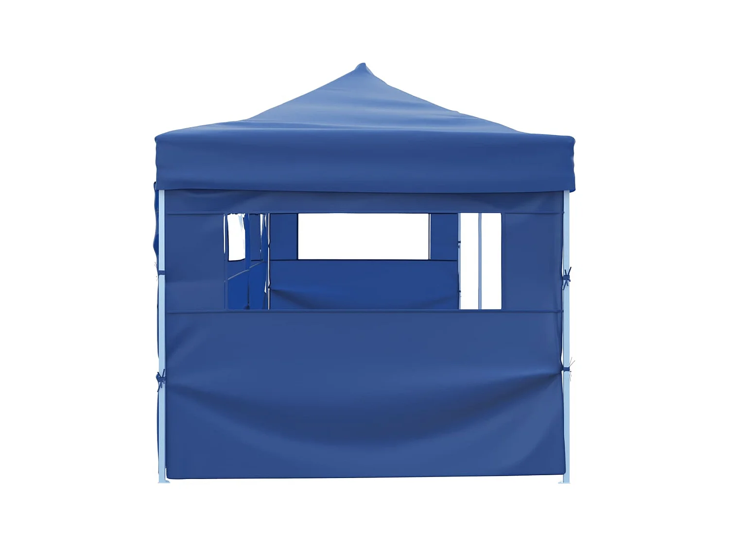 Tenda pieghevole per ricevimenti a 5 pareti 3x9 m Blu