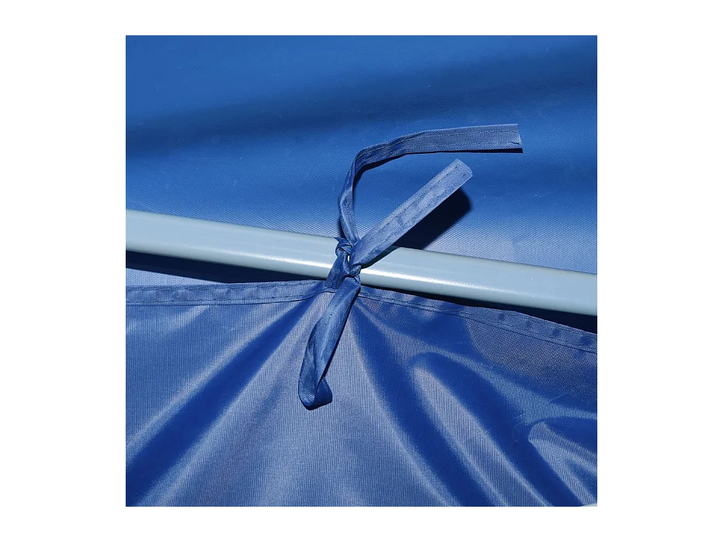 Tenda pieghevole per ricevimenti a 5 pareti 3x9 m Blu