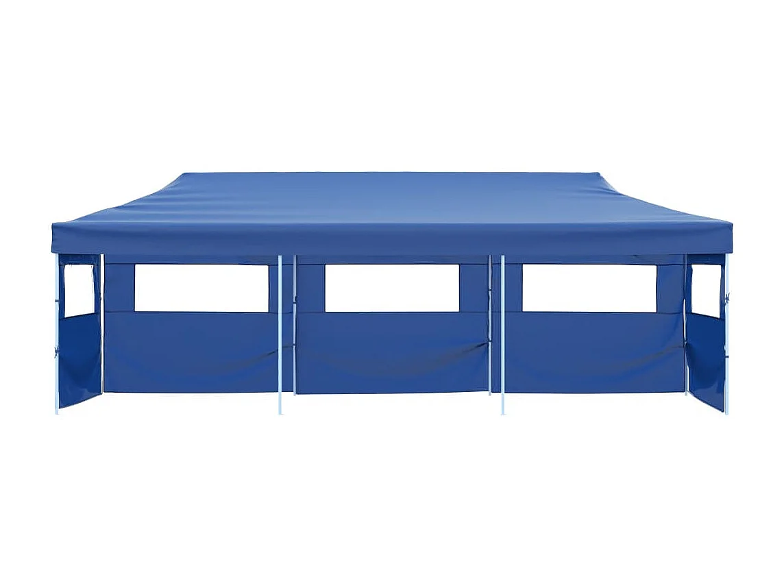 Carpa de recepción plegable de 5 paredes 3x9 m Azul