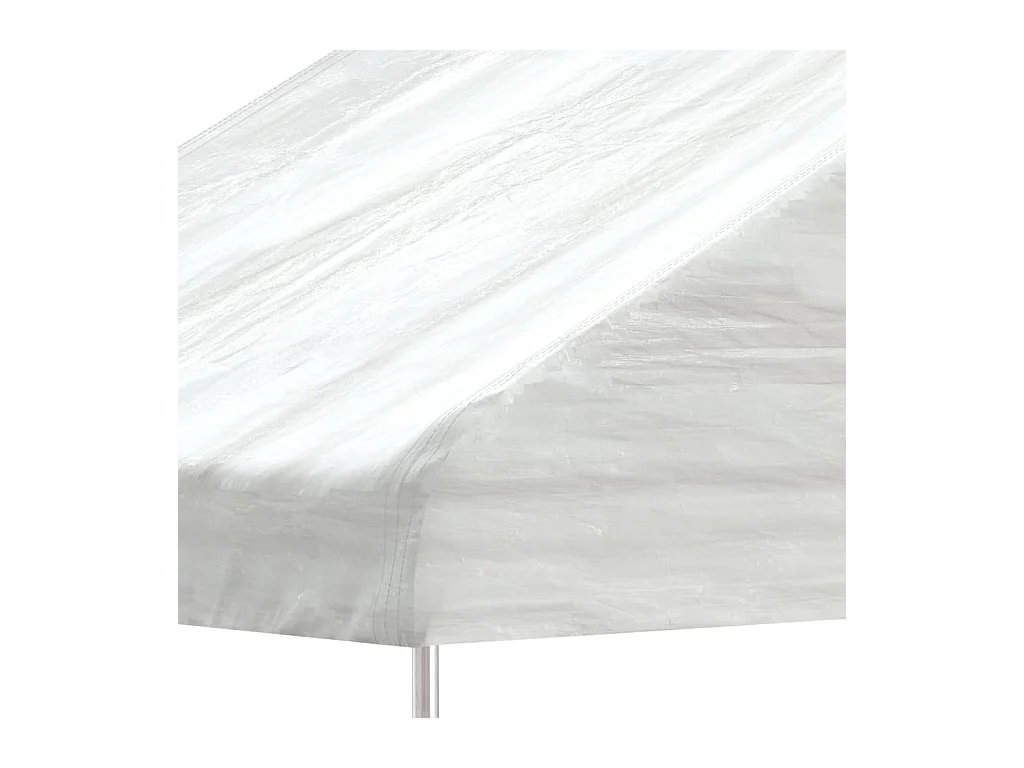 Pavillon mit weißem Dach 15,61x2,28x2,69 m Polyethylen
