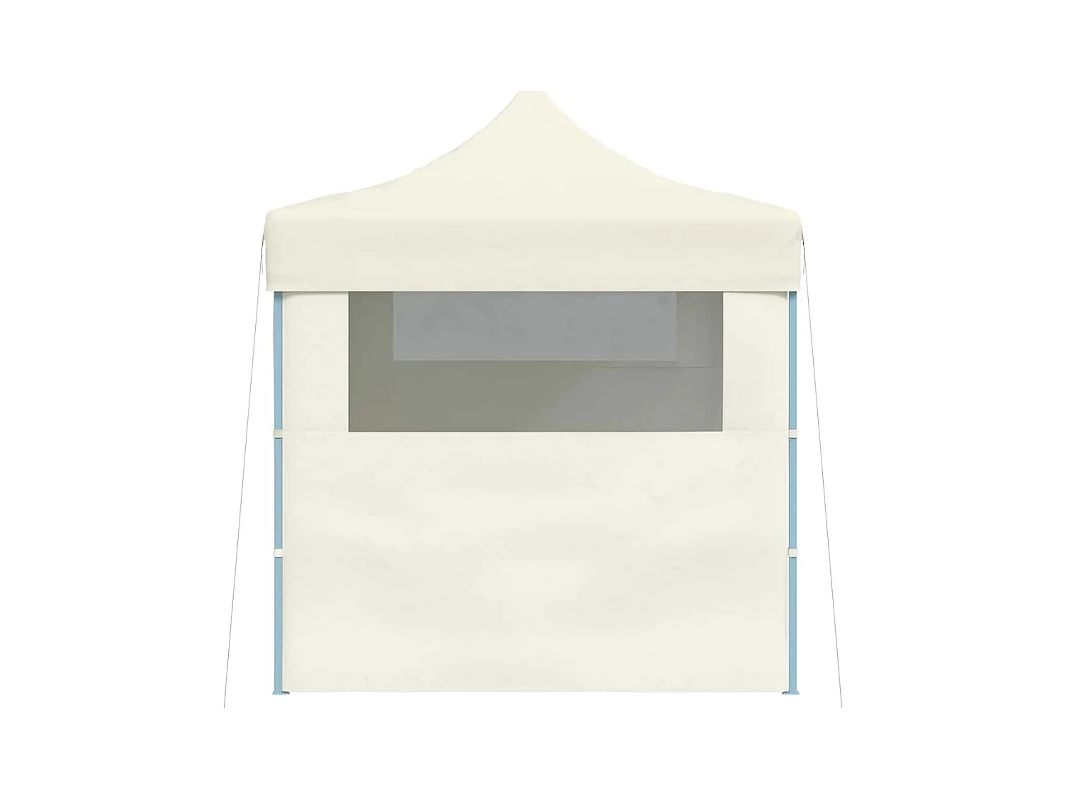 Carpa de recepción plegable de 3 paredes 3x4 m Acero Crema