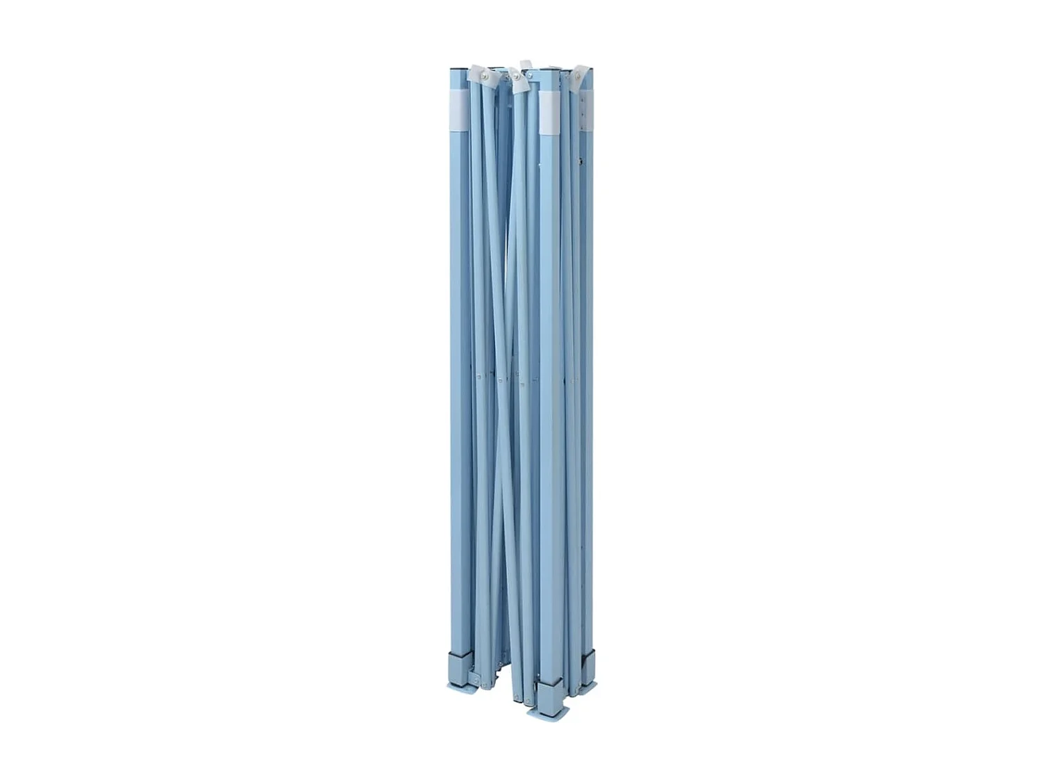 Tenda pieghevole per ricevimenti a 3 pareti 3x4 m Acciaio Crema