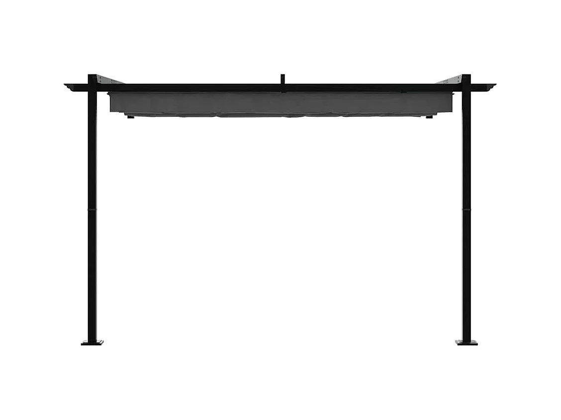 Gazebo mural Anthracite Acier