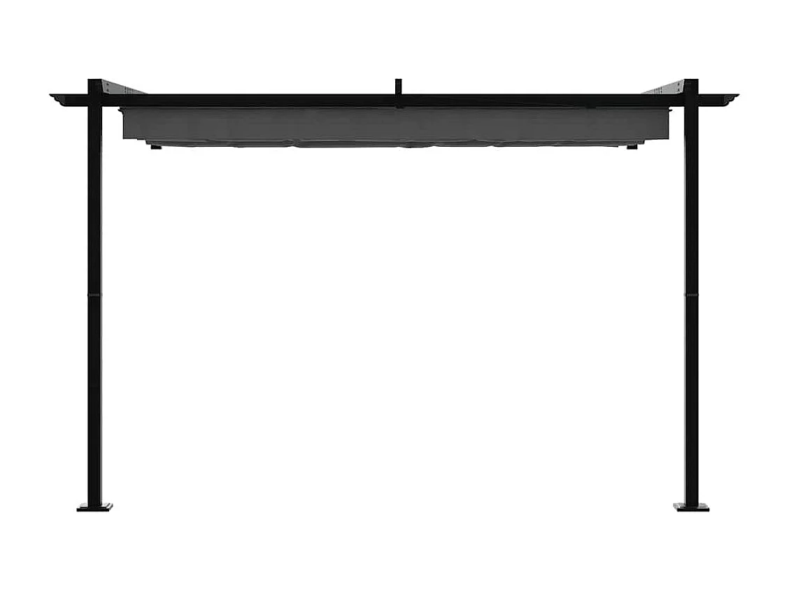 Gazebo mural Anthracite Acier