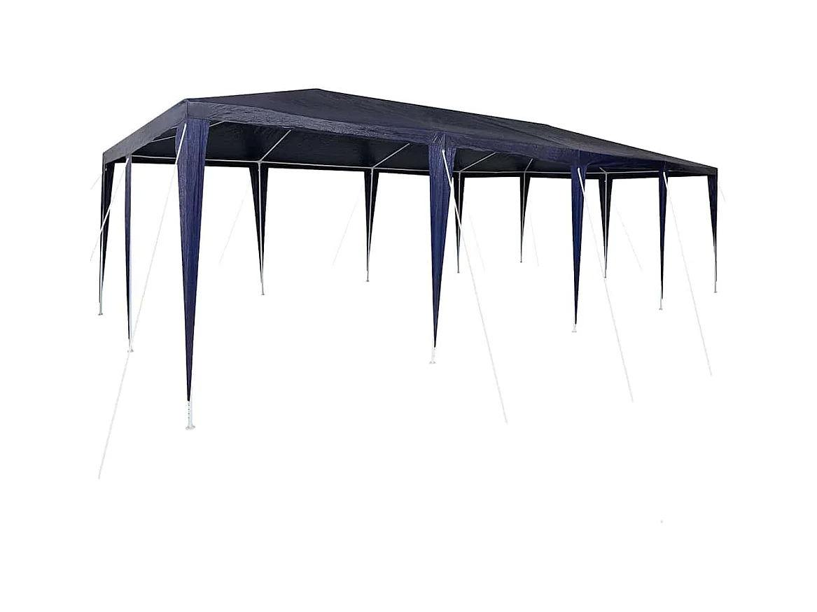 Tenda per feste blu e bianca 800 x 400 x 266 cm