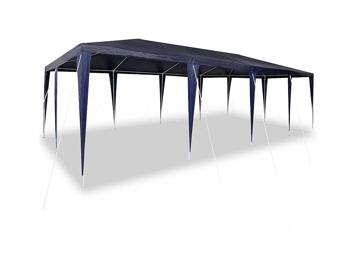 Tenda per feste blu e bianca 800 x 400 x 266 cm