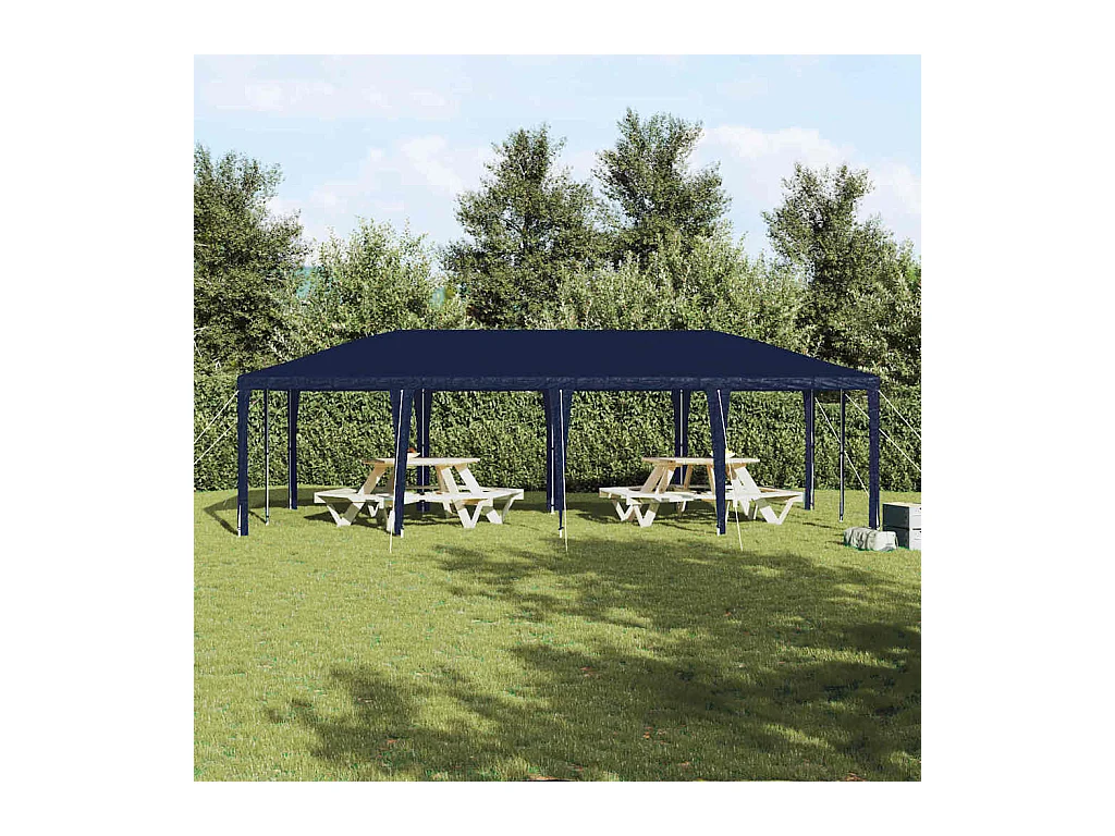 Tenda per feste blu e bianca 800 x 400 x 266 cm