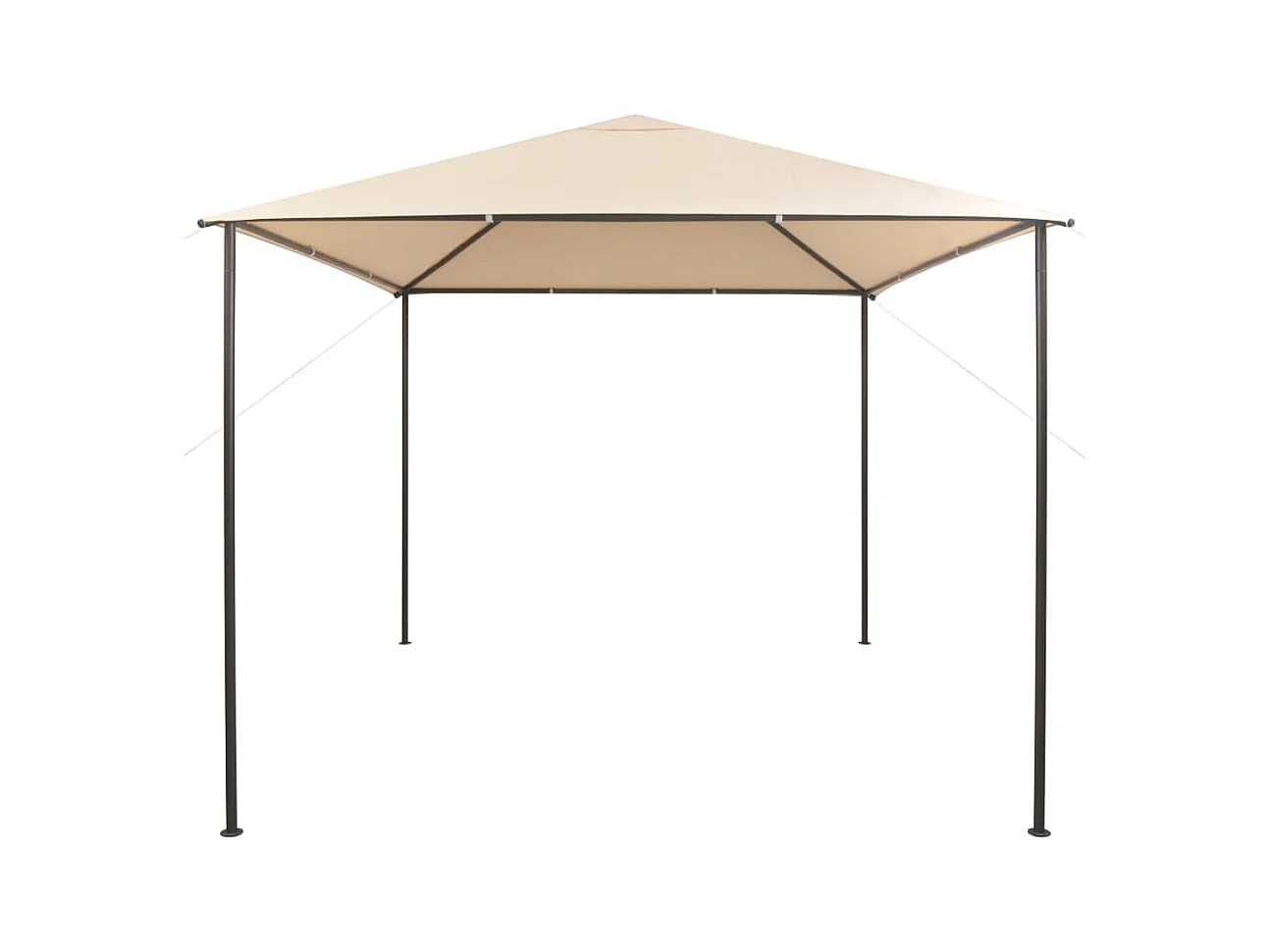 Carpa de marquesina 3 x 3 m Beige Acero