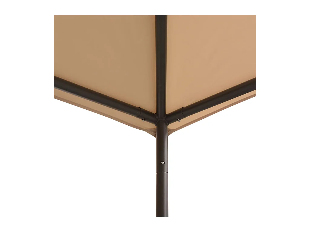 Carpa de marquesina 3 x 3 m Beige Acero