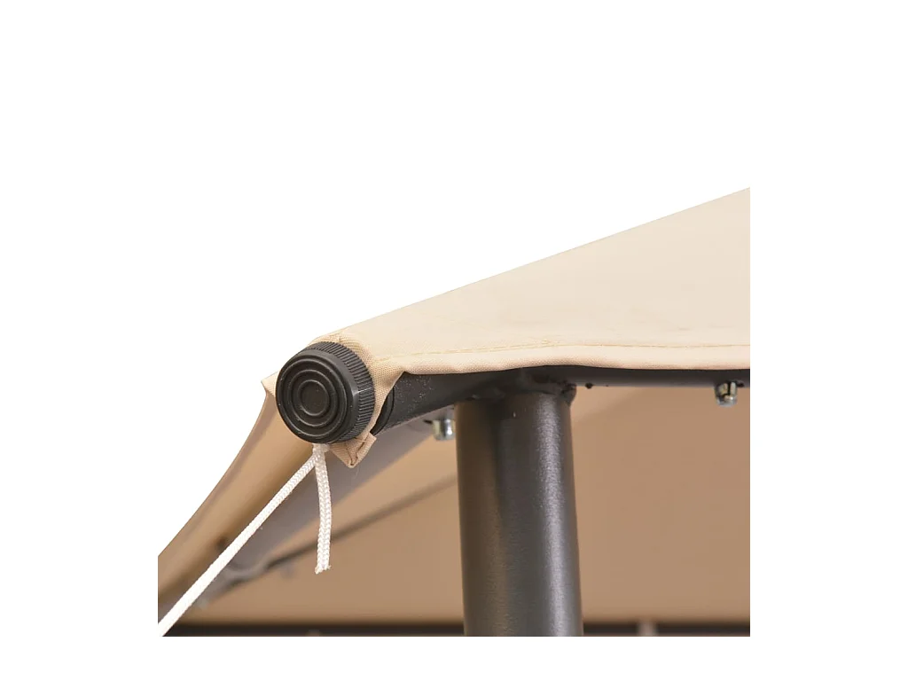 Carpa de marquesina 3 x 3 m Beige Acero