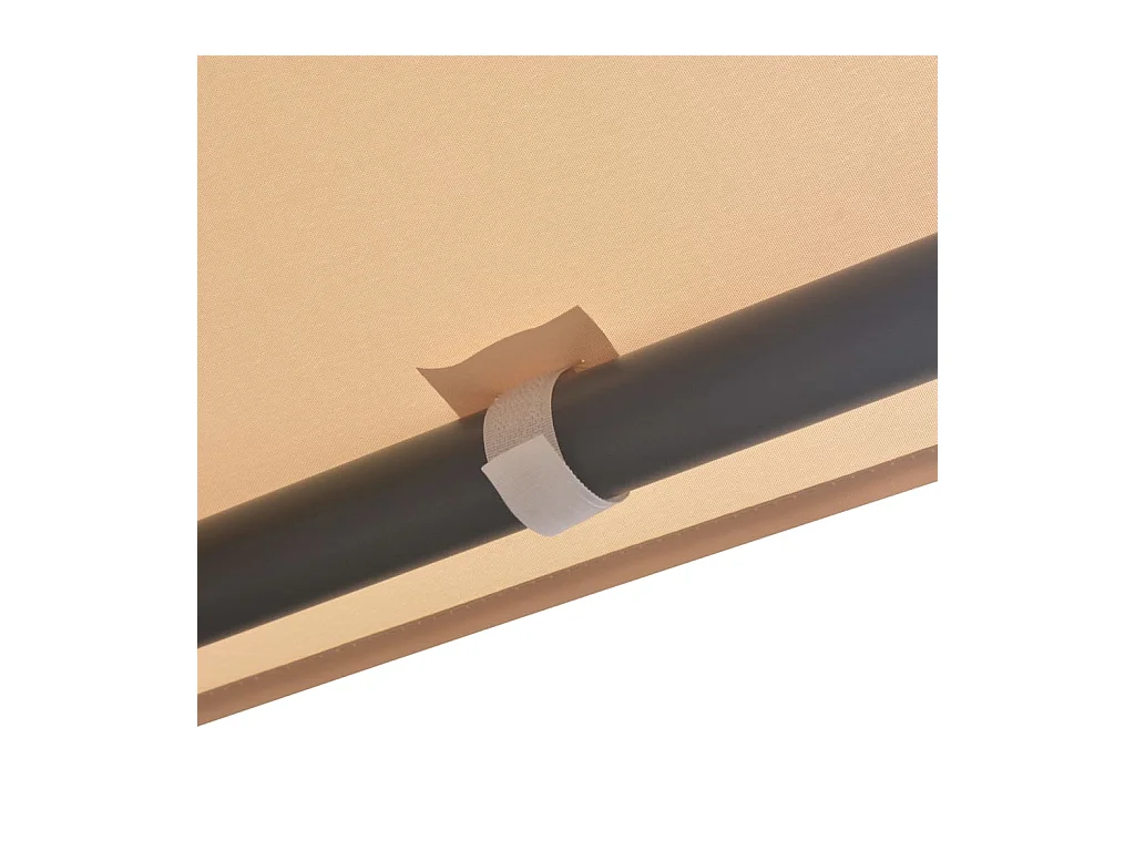 Carpa de marquesina 3 x 3 m Beige Acero