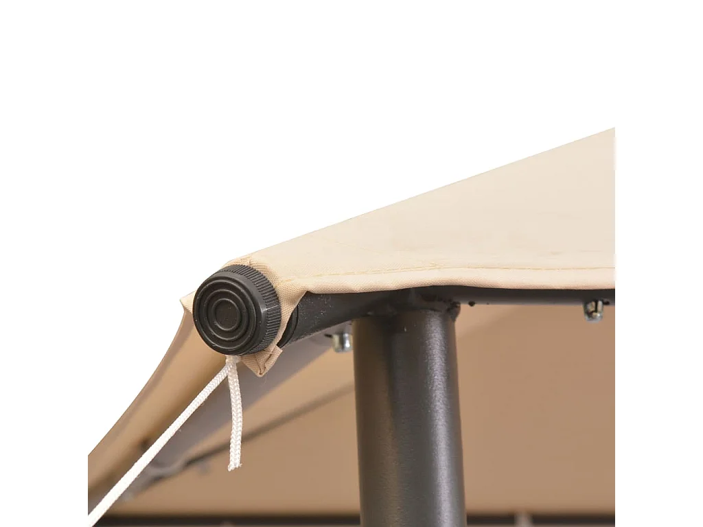 Carpa de marquesina 3 x 3 m Beige Acero