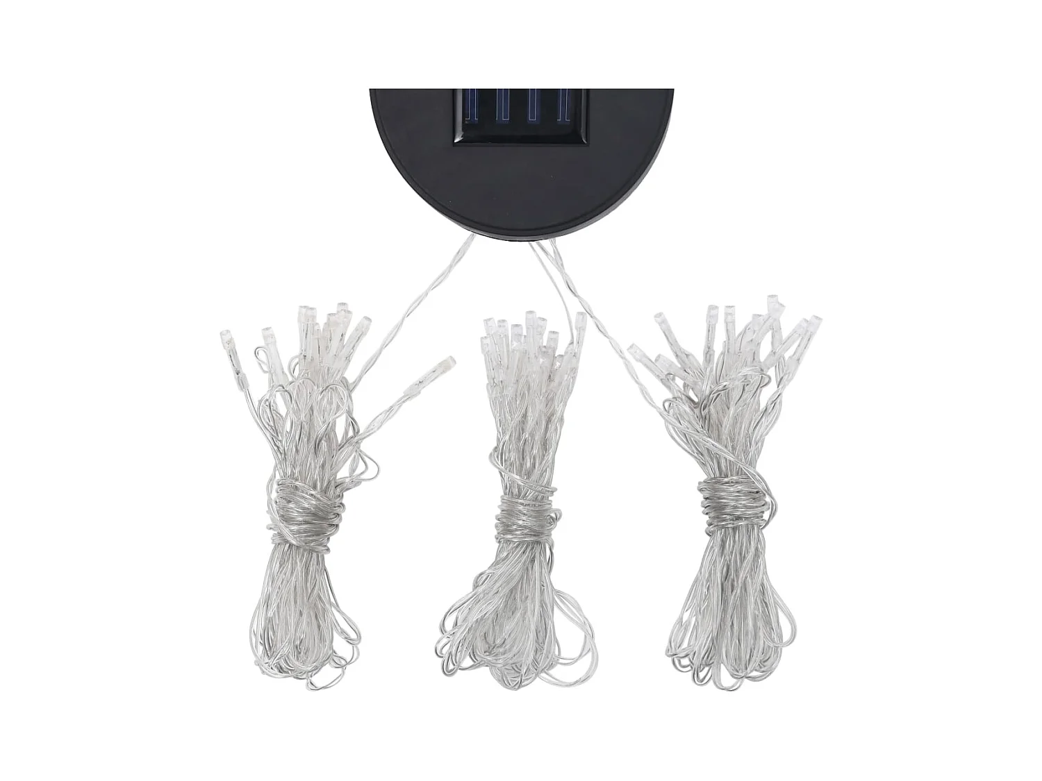 Cenador con cortina y guirnalda de luces LED 3x3m Antracita