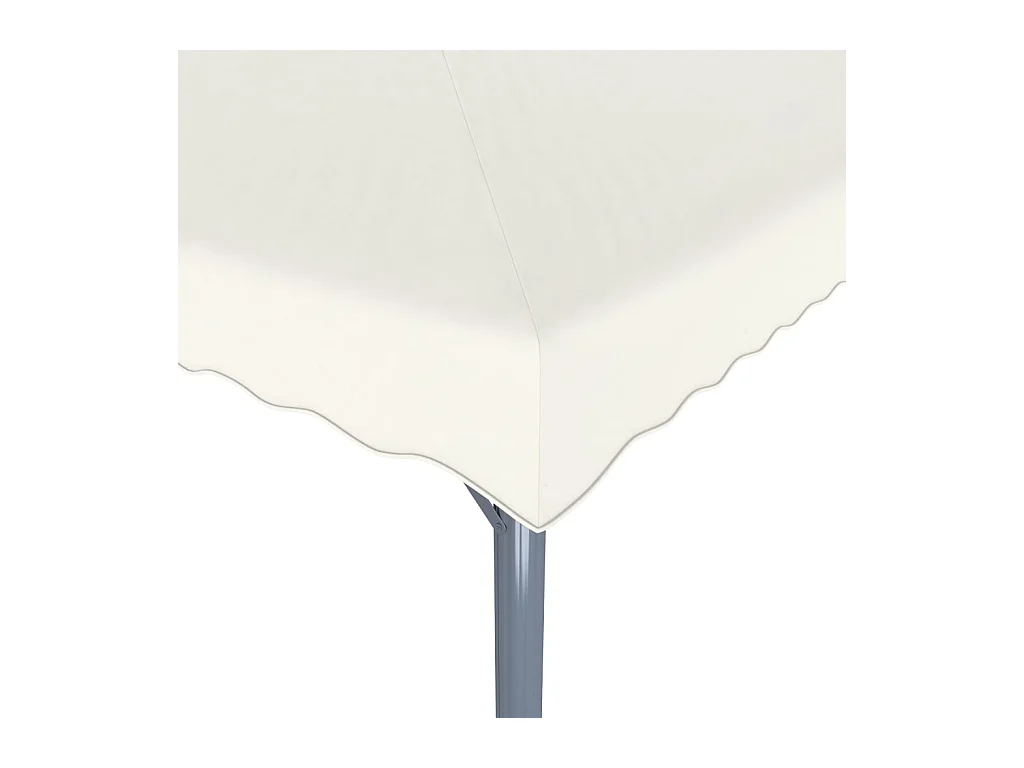 Cenador de aluminio color crema de 400 x 300 cm