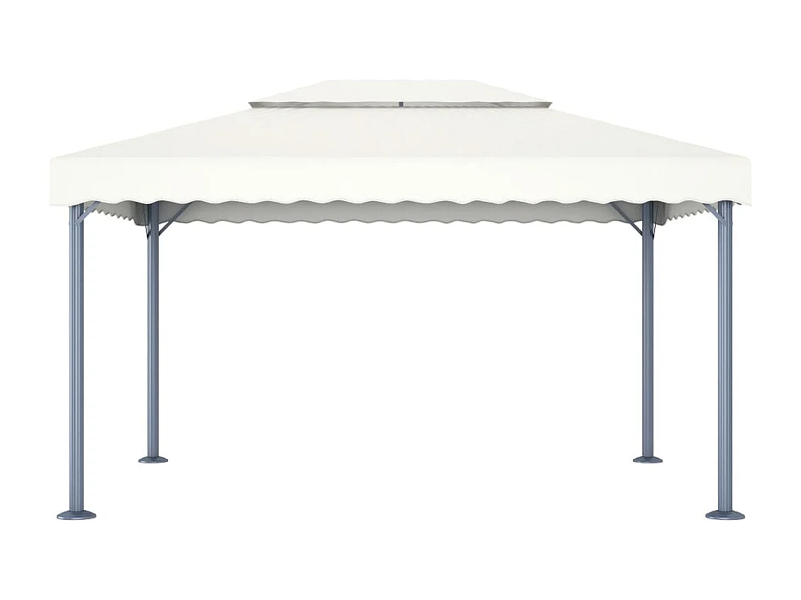 Gazebo in alluminio crema 400x300 cm
