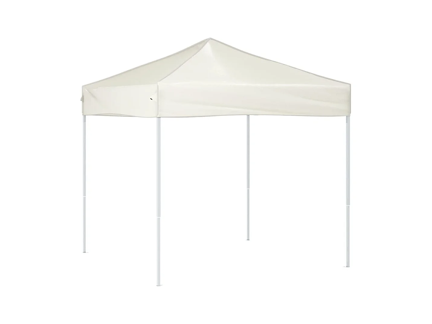 Carpa de recepción plegable color crema de 2 x 2 m