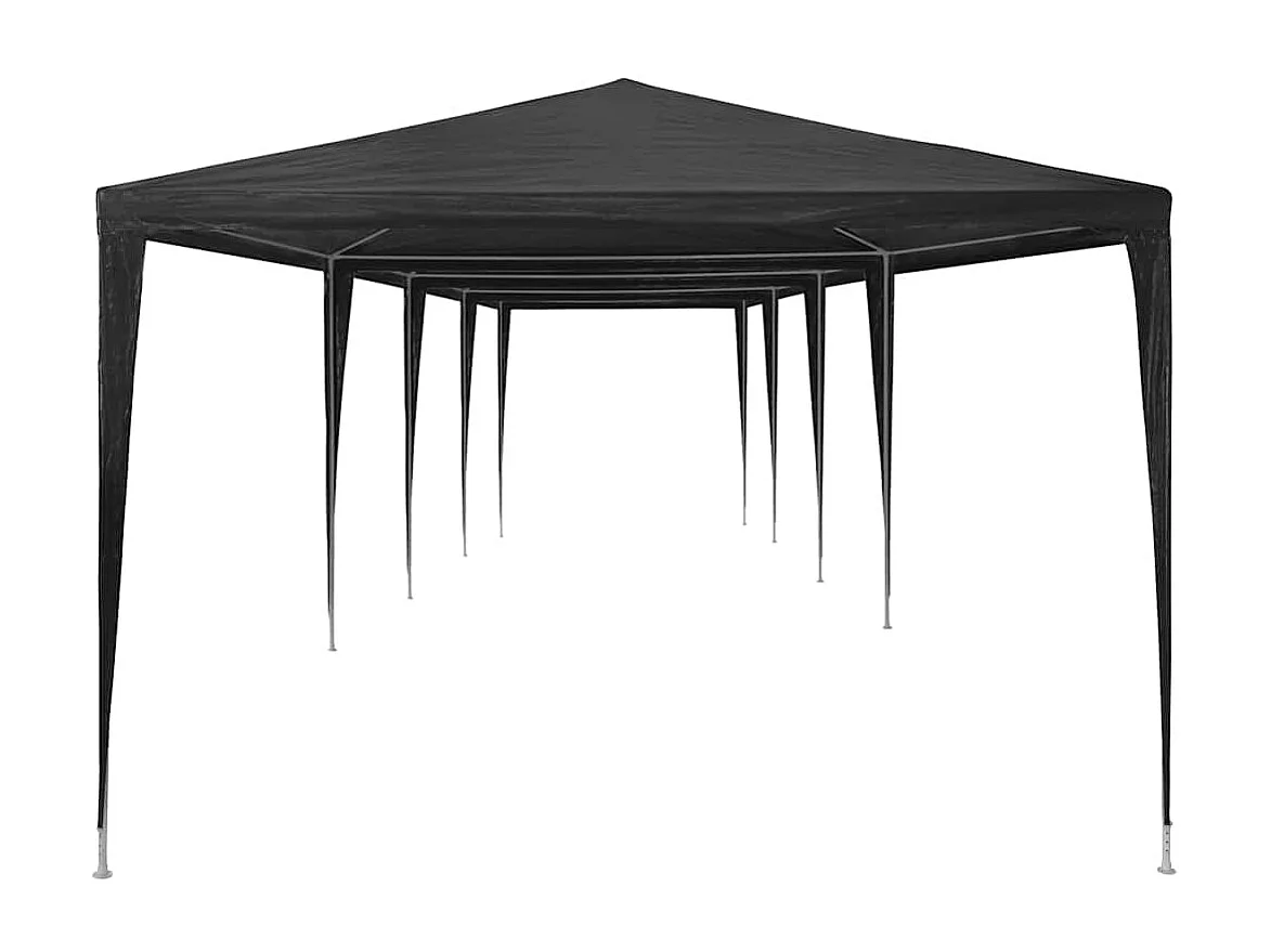 Carpa de recepción 3x12 m PE Antracita