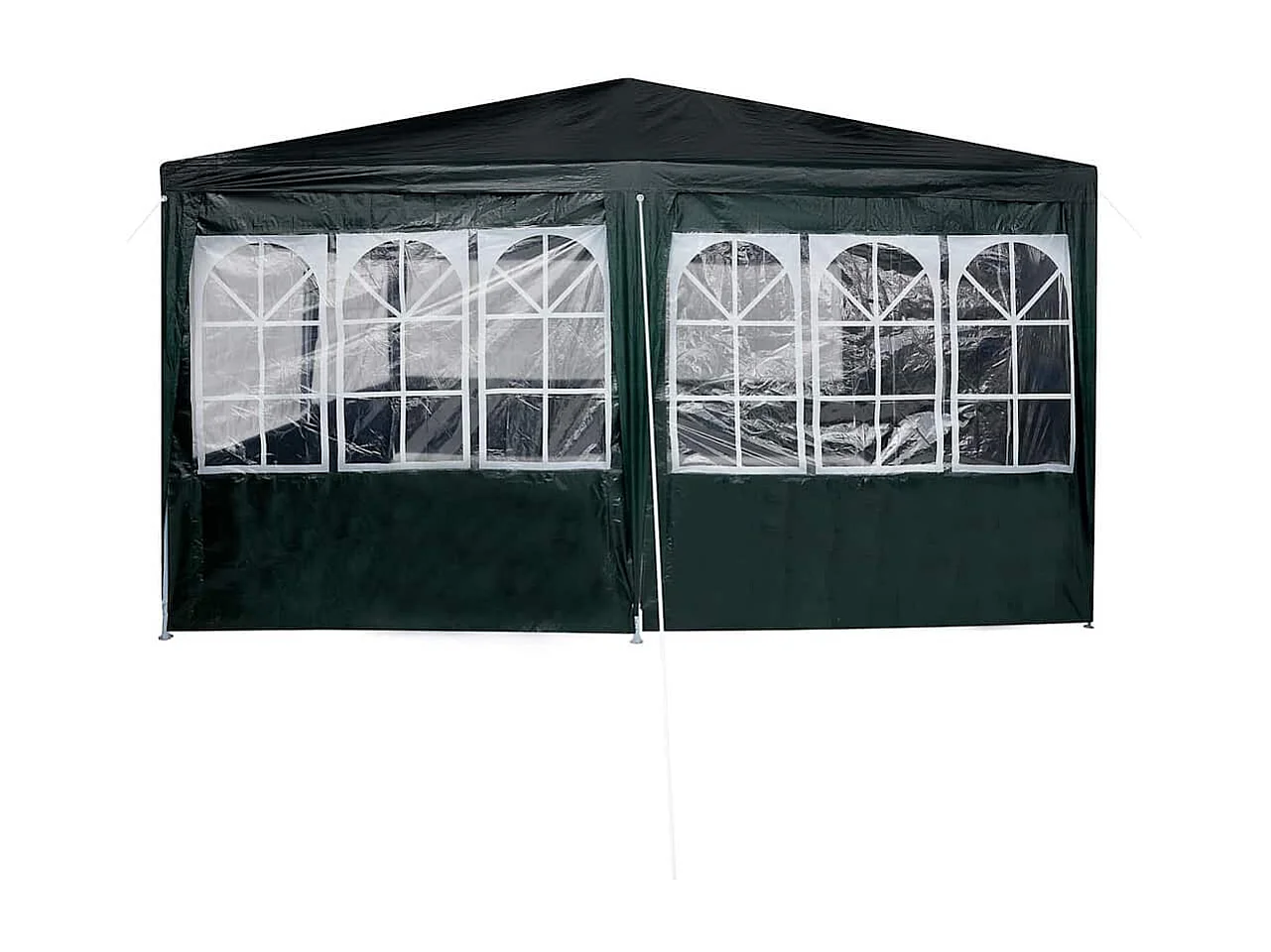 Tenda per feste verde e bianca 800 x 400 x 266 cm