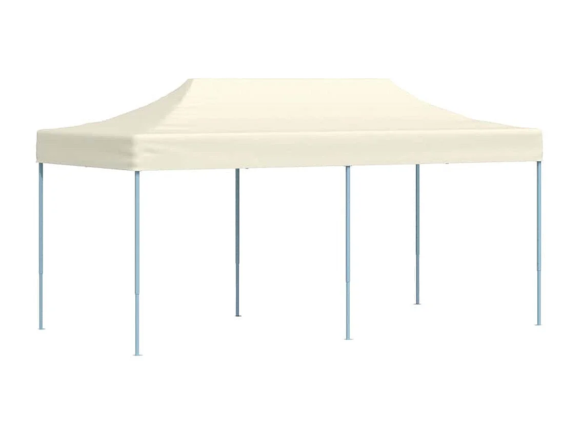 Tenda pieghevole 3 x 6 m Bianco crema