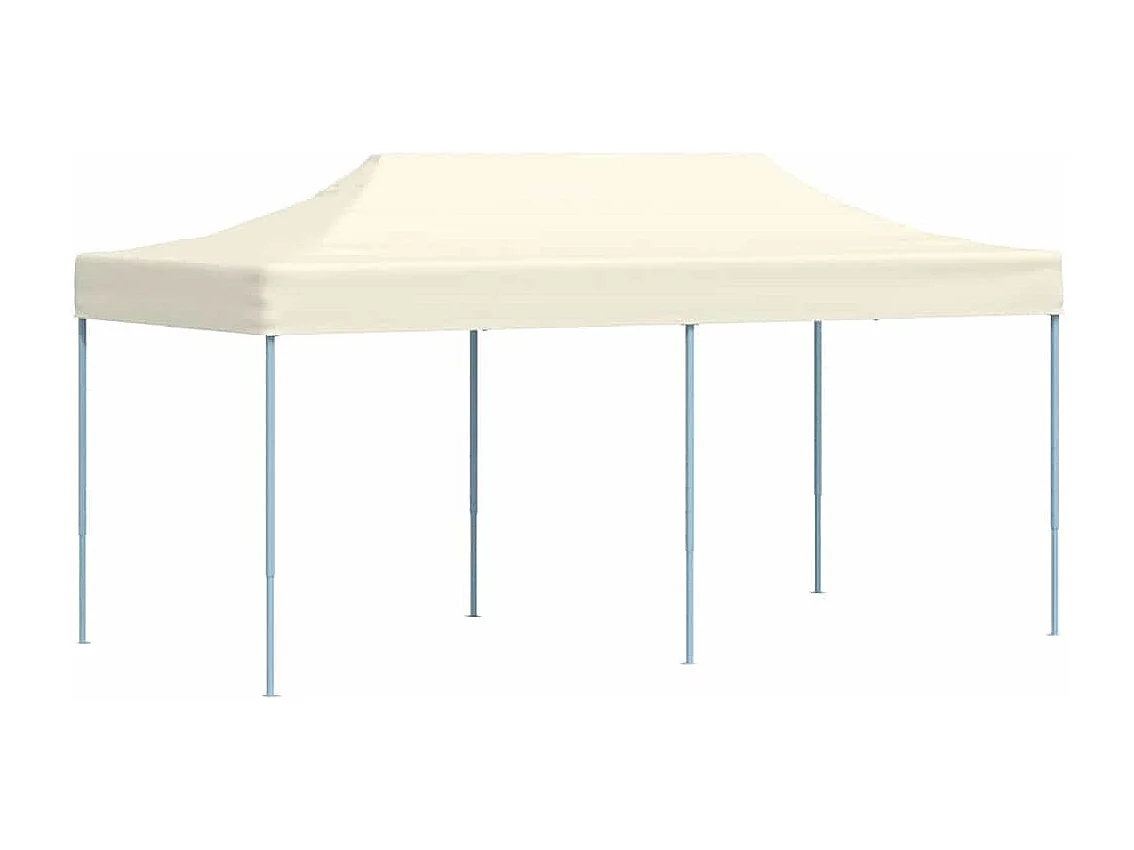 Tenda pieghevole 3 x 6 m Bianco crema