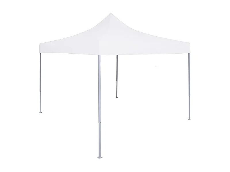 Carpa de recepción plegable profesional 3x3 m Acero Blanco