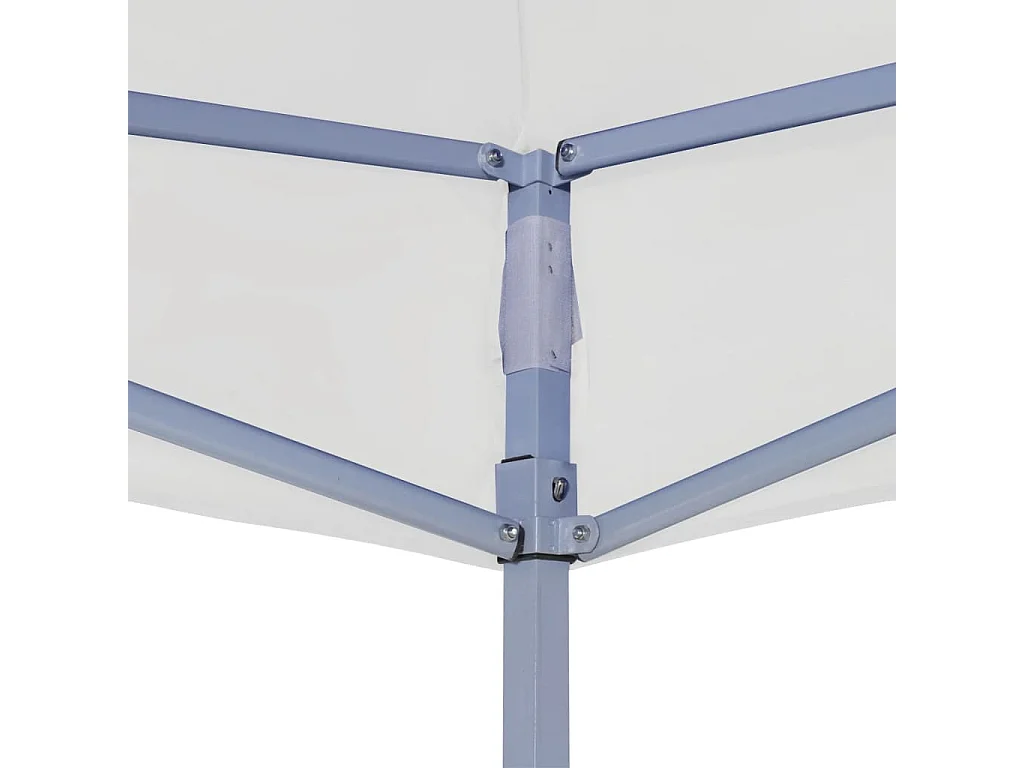 Carpa de recepción plegable profesional 3x3 m Acero Blanco