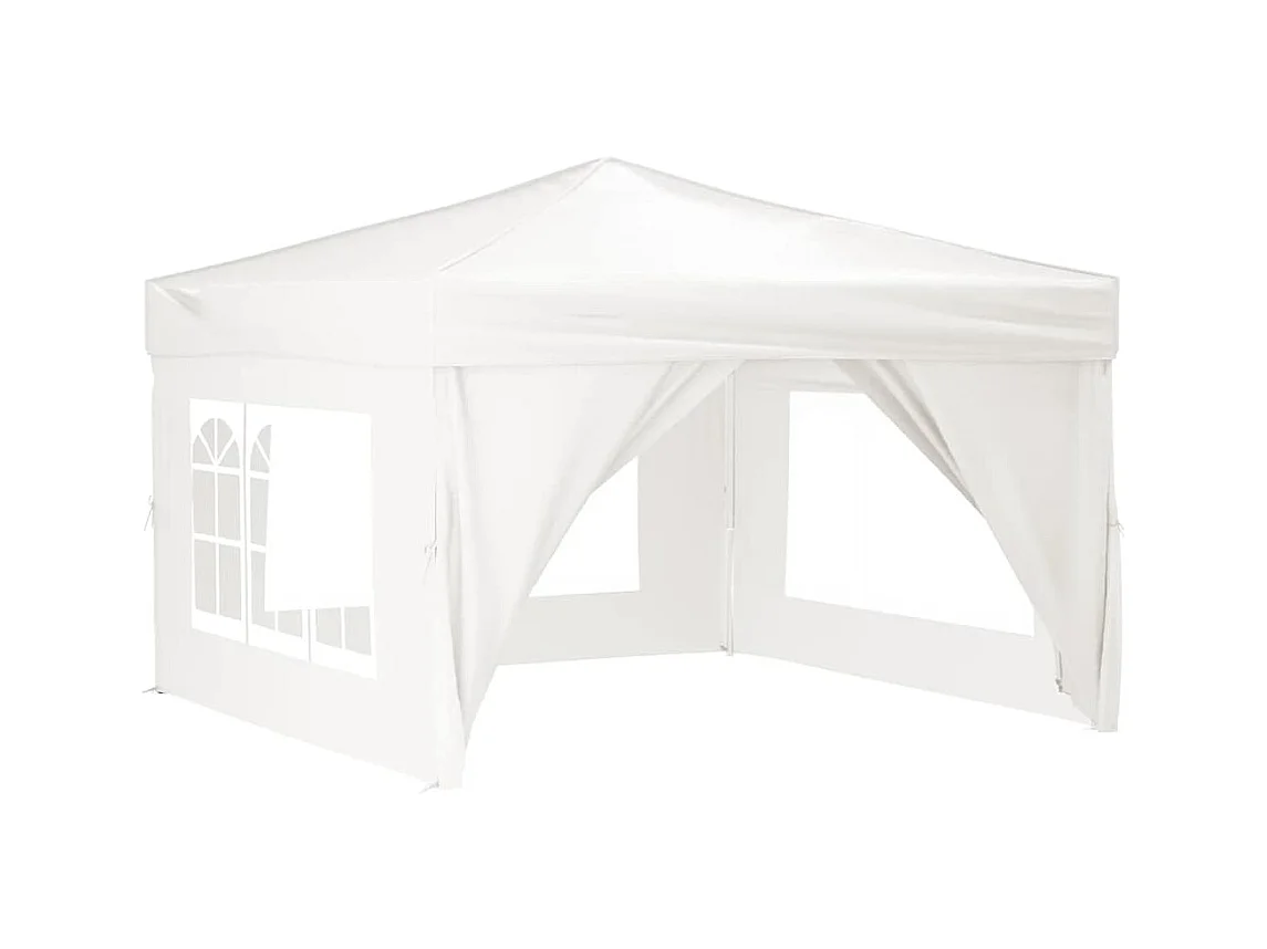 Carpa de recepción plegable con paredes Blanca 3x3 m