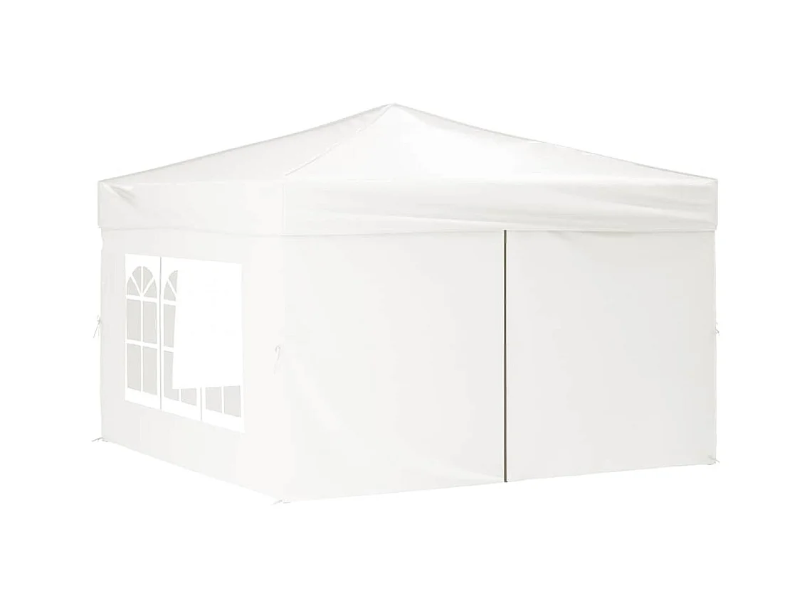 Carpa de recepción plegable con paredes Blanca 3x3 m