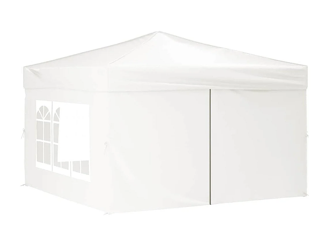 Carpa de recepción plegable con paredes Blanca 3x3 m