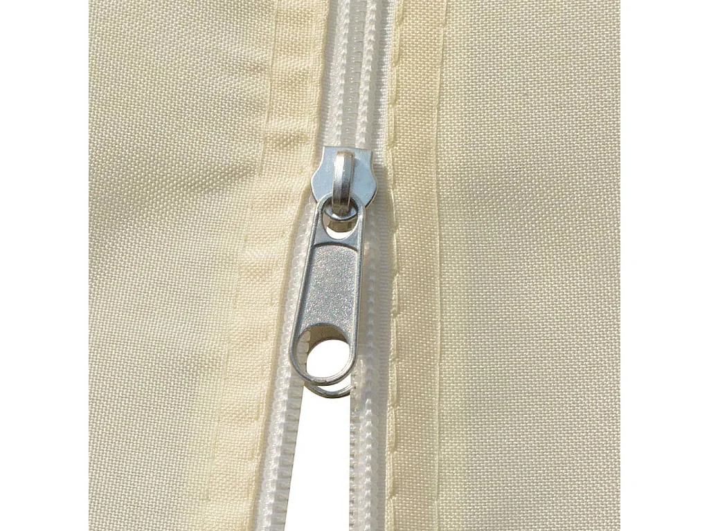 Gazebo con tende 4 x 3 m Bianco